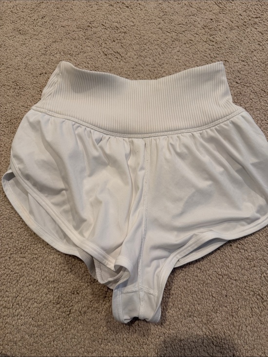 Free People Pants - Free people Women’s High-Waist White Athletic Shorts sz xs